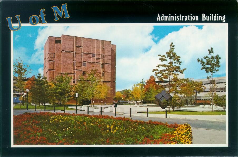 Postcard of the Fleming Administration Building