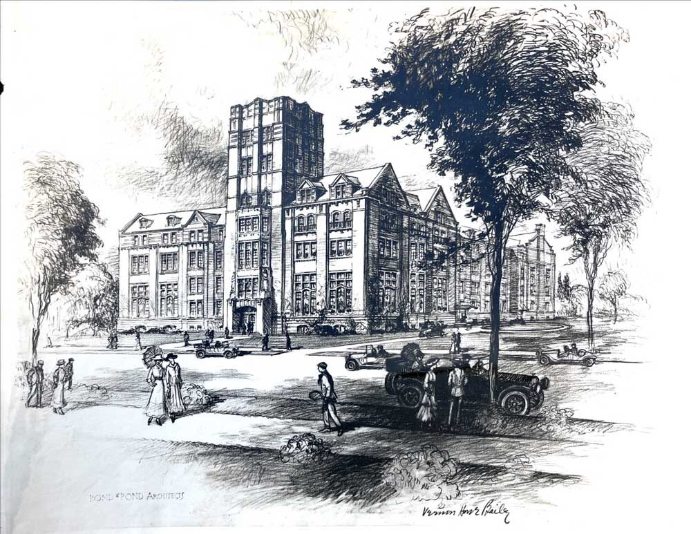 Artist's rendering of Michigan Union